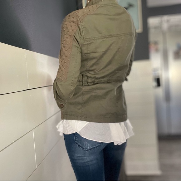 Military Jacket with Eyelet detail small - Picture 6 of 13